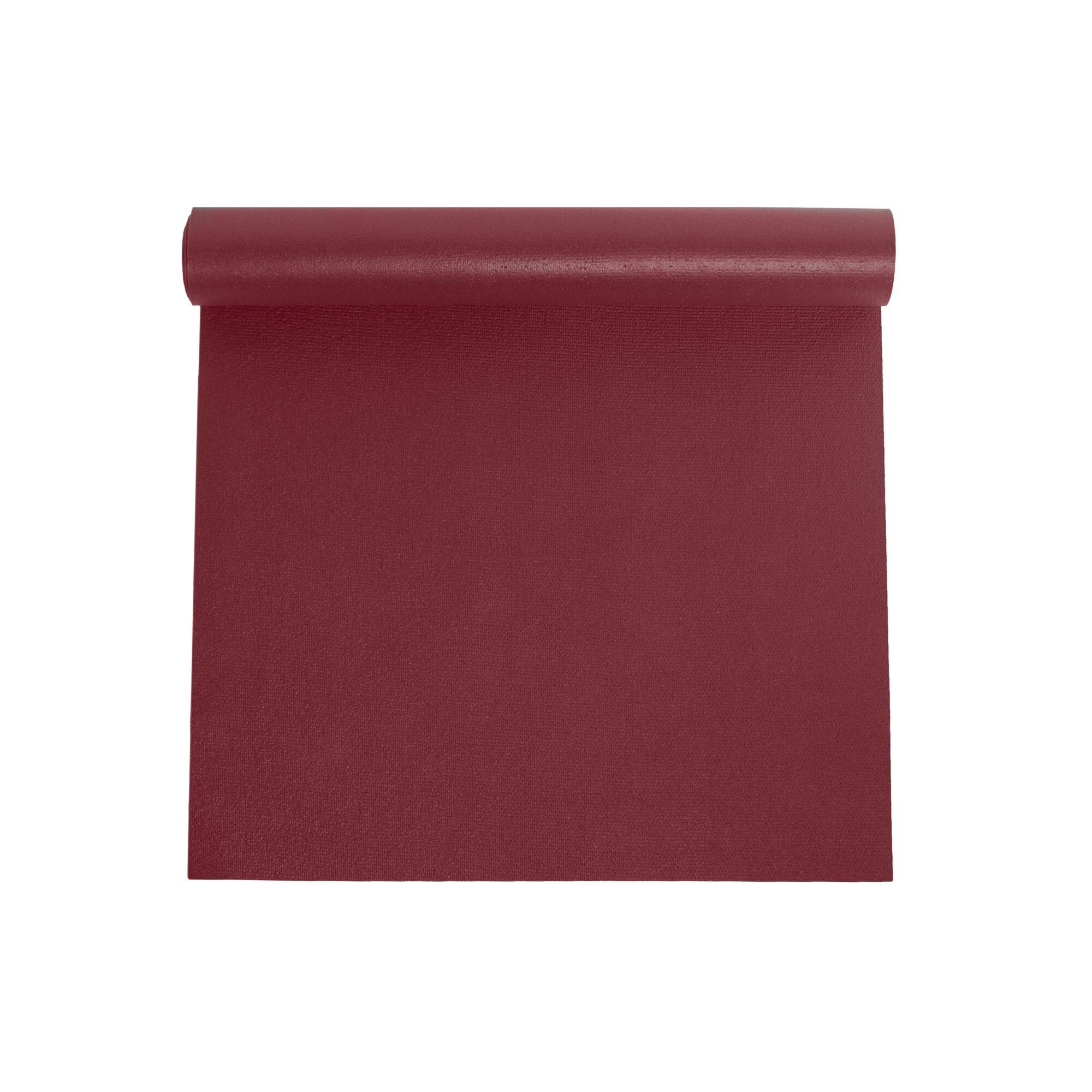 Tappetino antiscivolo per esercizi OMM YOGA rosso 3 mm Yoga Fitness 2/4