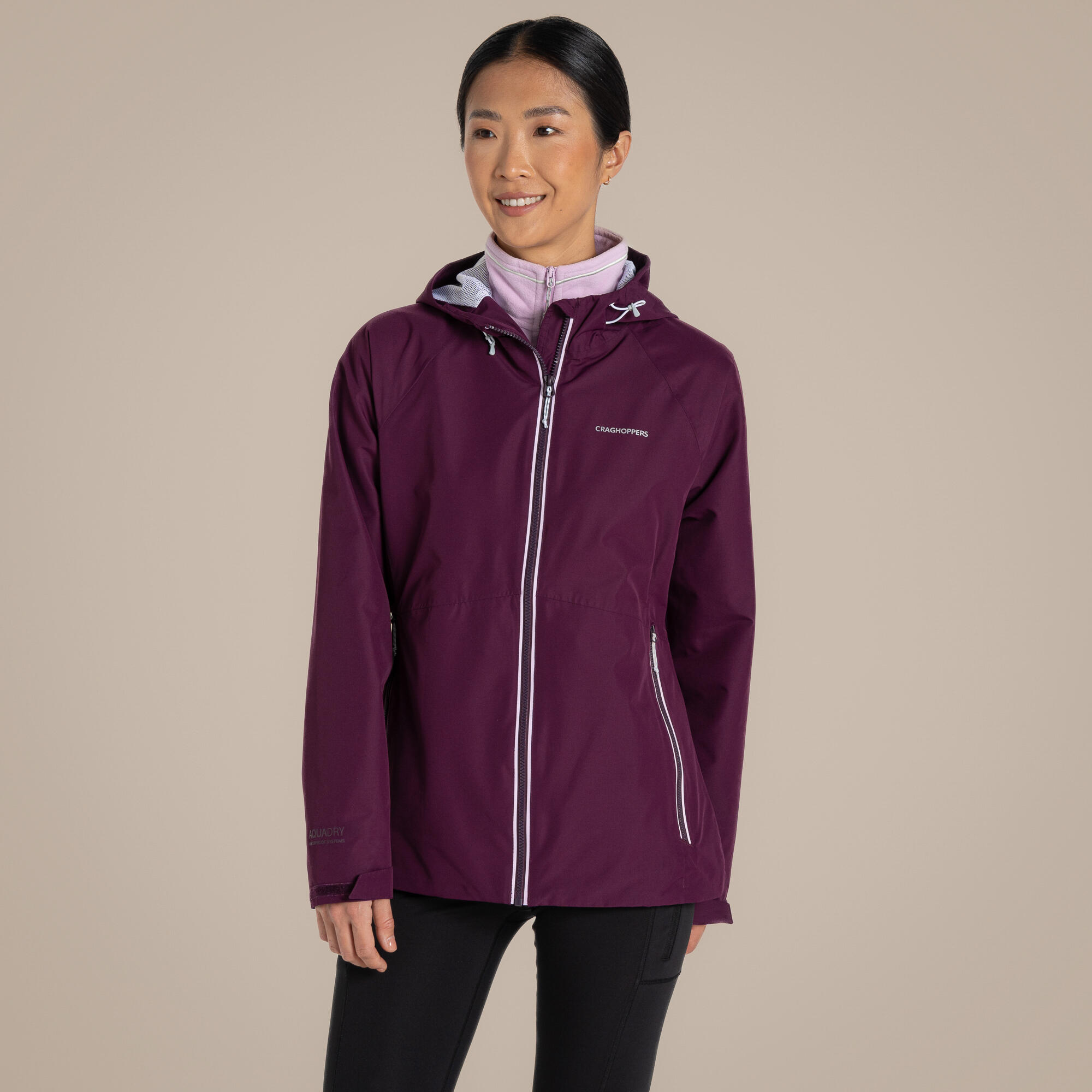 Craghoppers - Veste Imperméable Brielle Pour Femme - Coupe-pluie - Violet - Decathlon