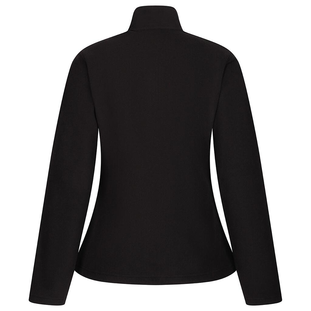 Womens/Ladies Honestly Made Recycled Fleece Jacket (Black) 2/4
