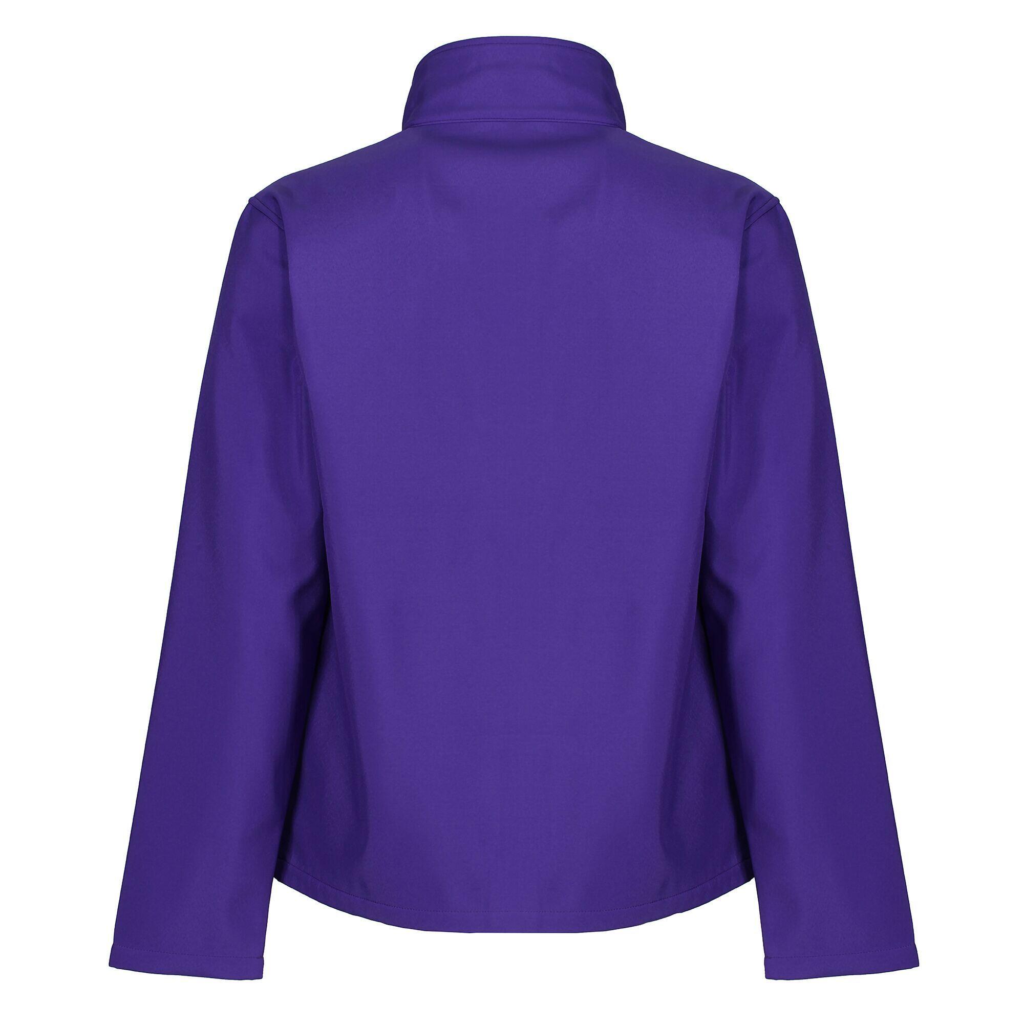 Mens Ablaze Printable Softshell Jacket (Purple/Black) 2/4