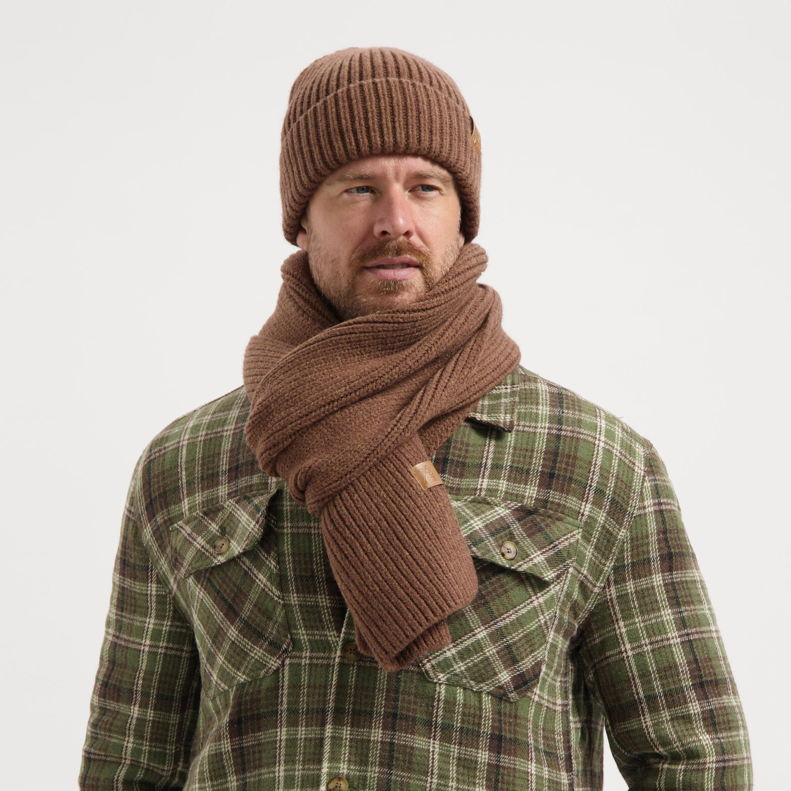 Haxby Hommes - Écharpe - Marron 4/4