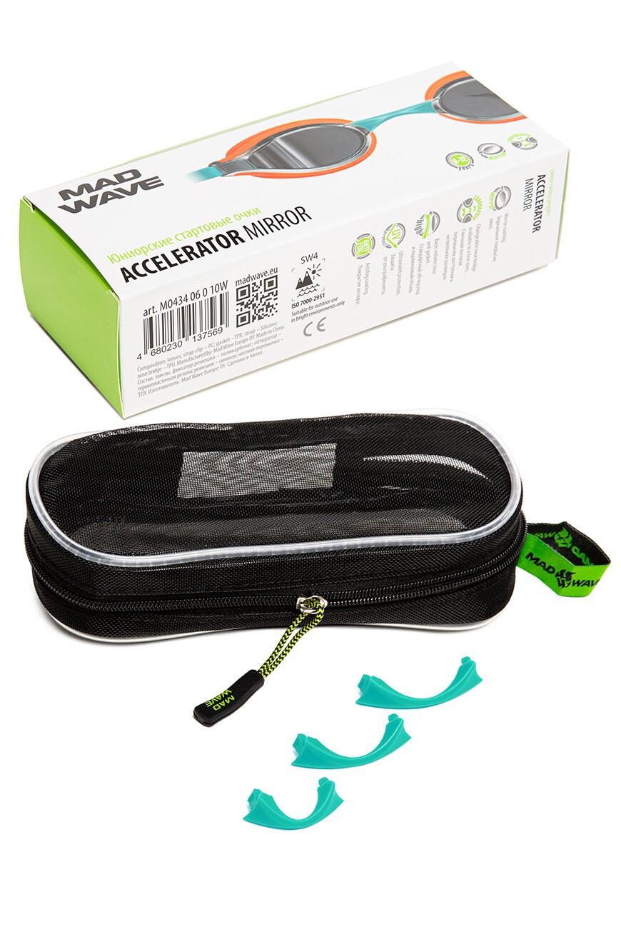 Óculos de natação junior ACCELERATOR MIRROR Verdes 4/4
