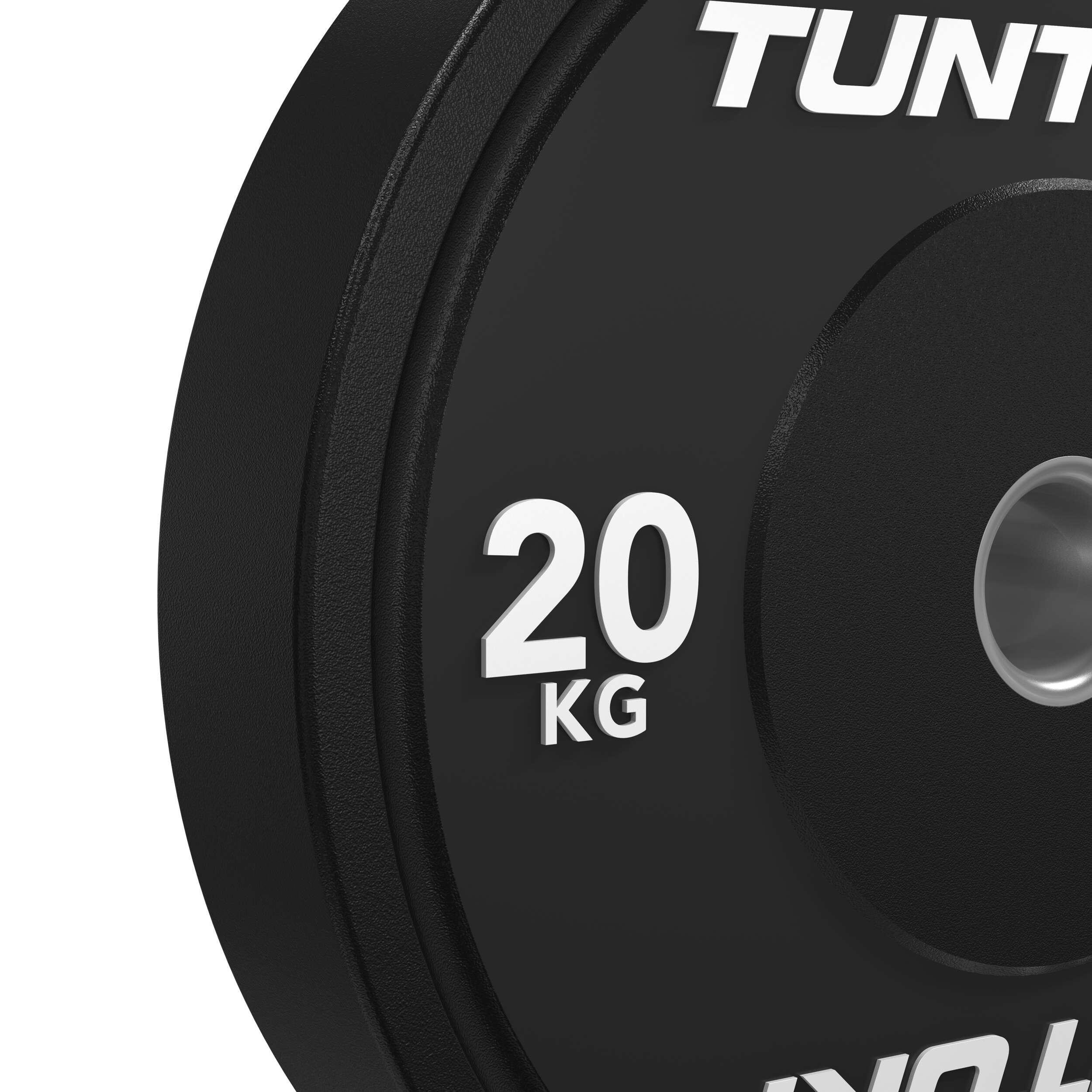 Tunturi Platinum bumperplates - Haltergewichten - Halterschijven - Set 90kg 6/7