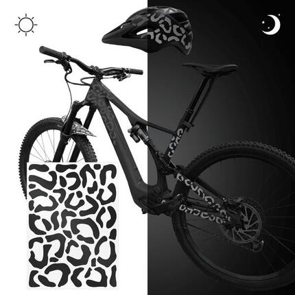 reflektierende Aufkleber Sticker Fahrrad Helm Reflektor Folie MTB für Sicherheit