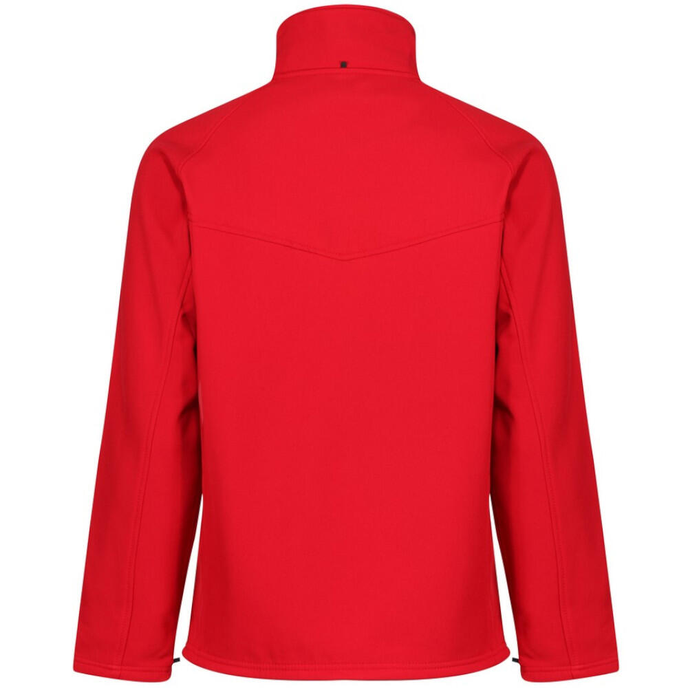 Uproar Mens Softshell Wind Resistant Fleece Jacket (Classic Red) 2/4