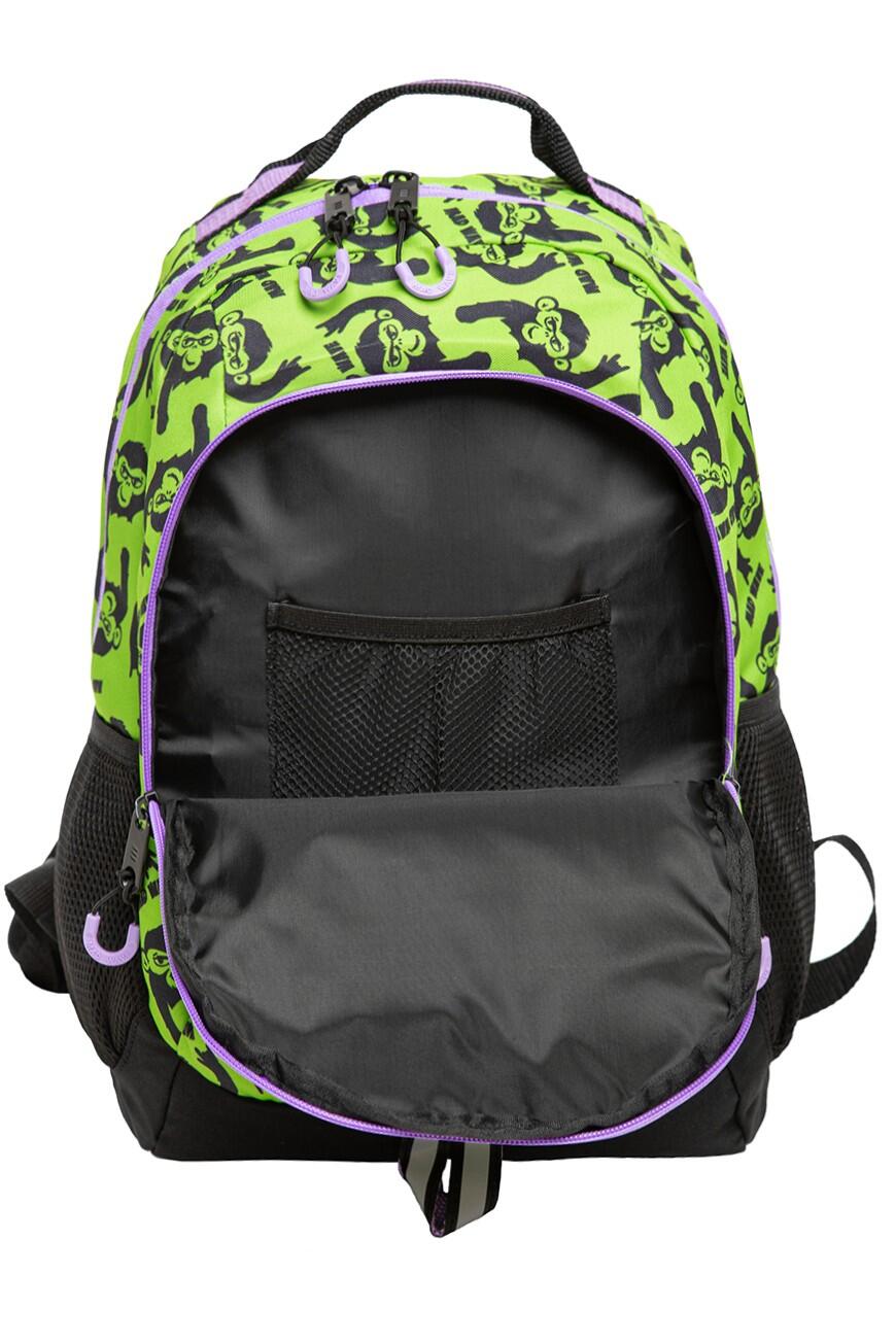 Mochila para natação CITY IMPRESSA Macacos Lima 2/4