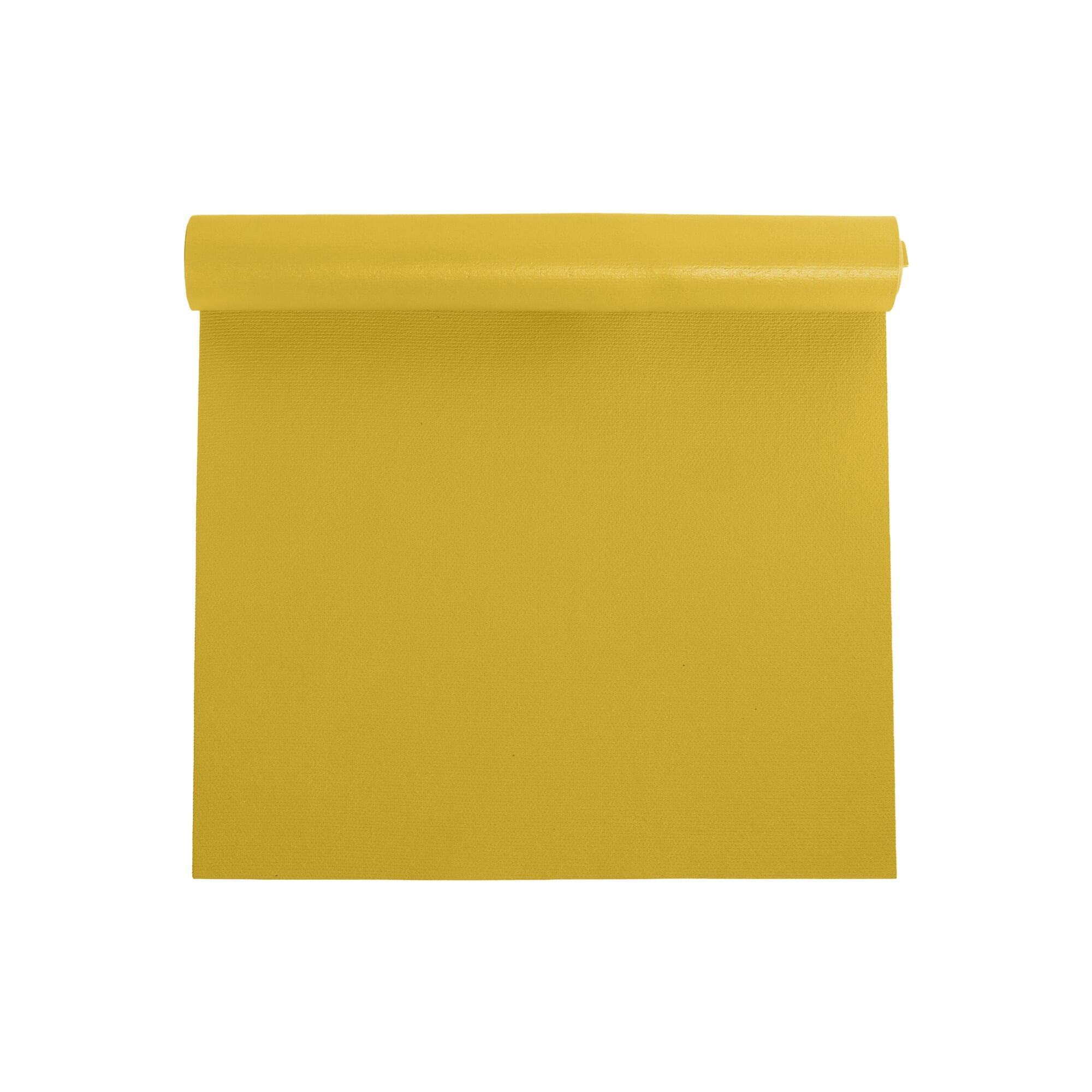 Esterilla antideslizante para ejercicios OMM YOGA, color amarillo, 4,5 mm 2/4
