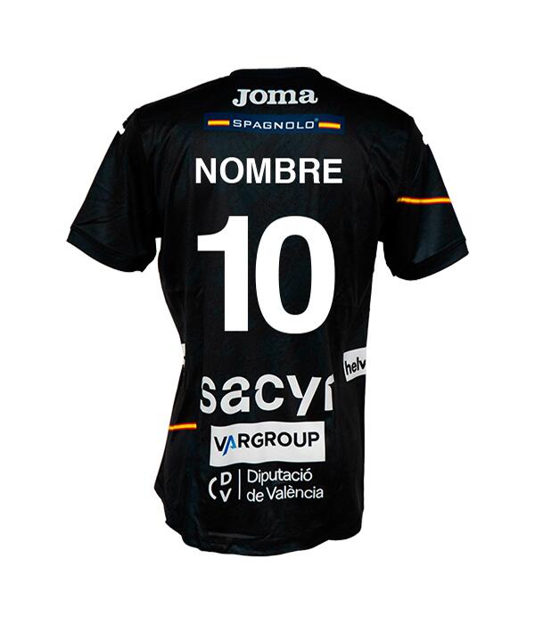 Camiseta Joma España Balonmano Masculino Negra 2025 2/4