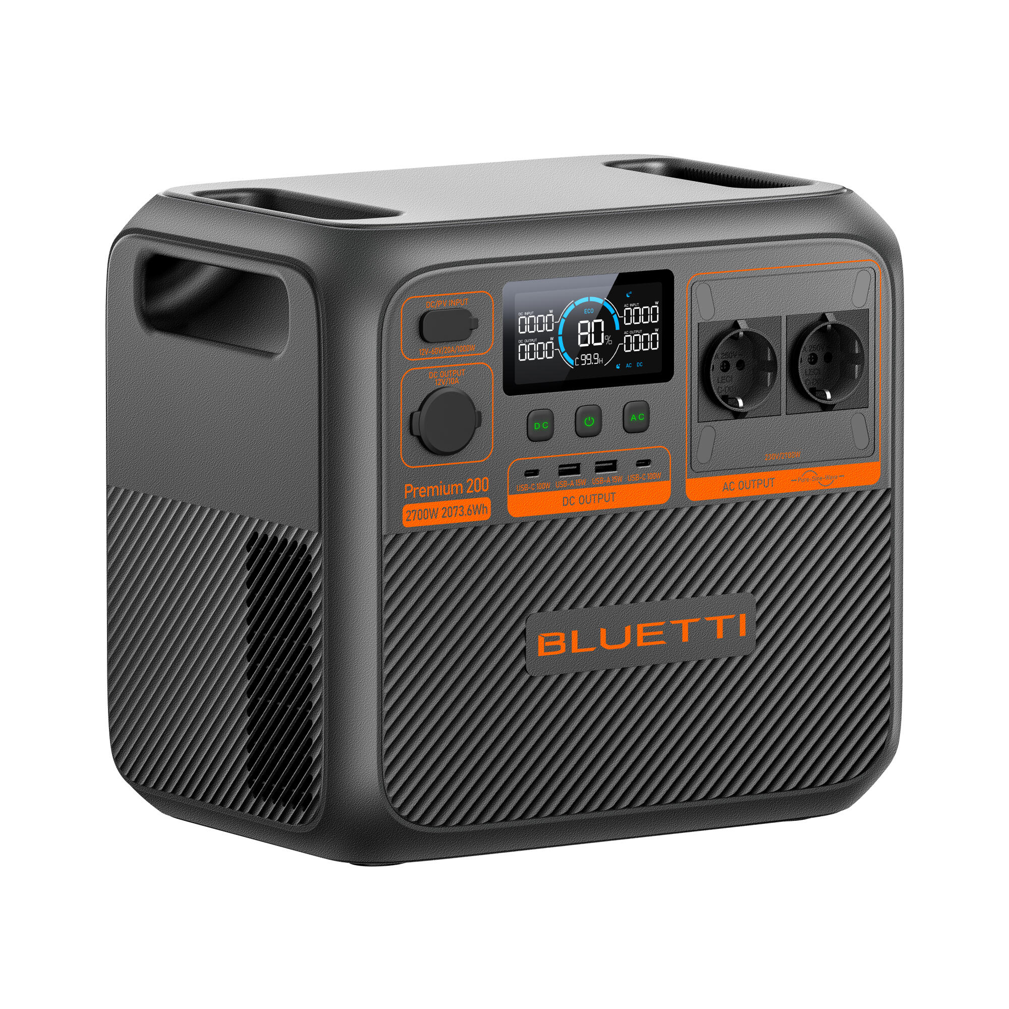 Powerstation BLUETTI Premium 200 V2 (AC270P), Batterij 2073,6 Wh 3/8