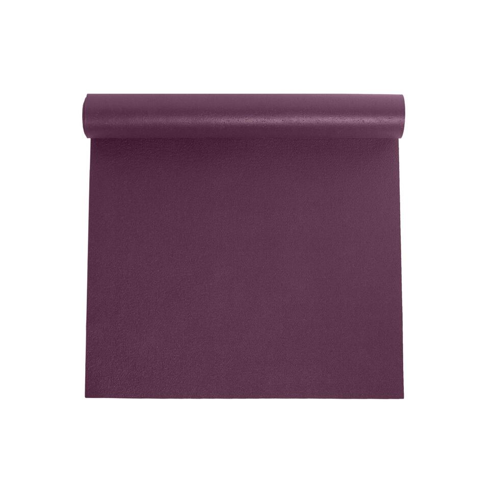 Mata do ćwiczeń antypoślizgowa OMM YOGA Fioletowa 3mm Joga Fitness