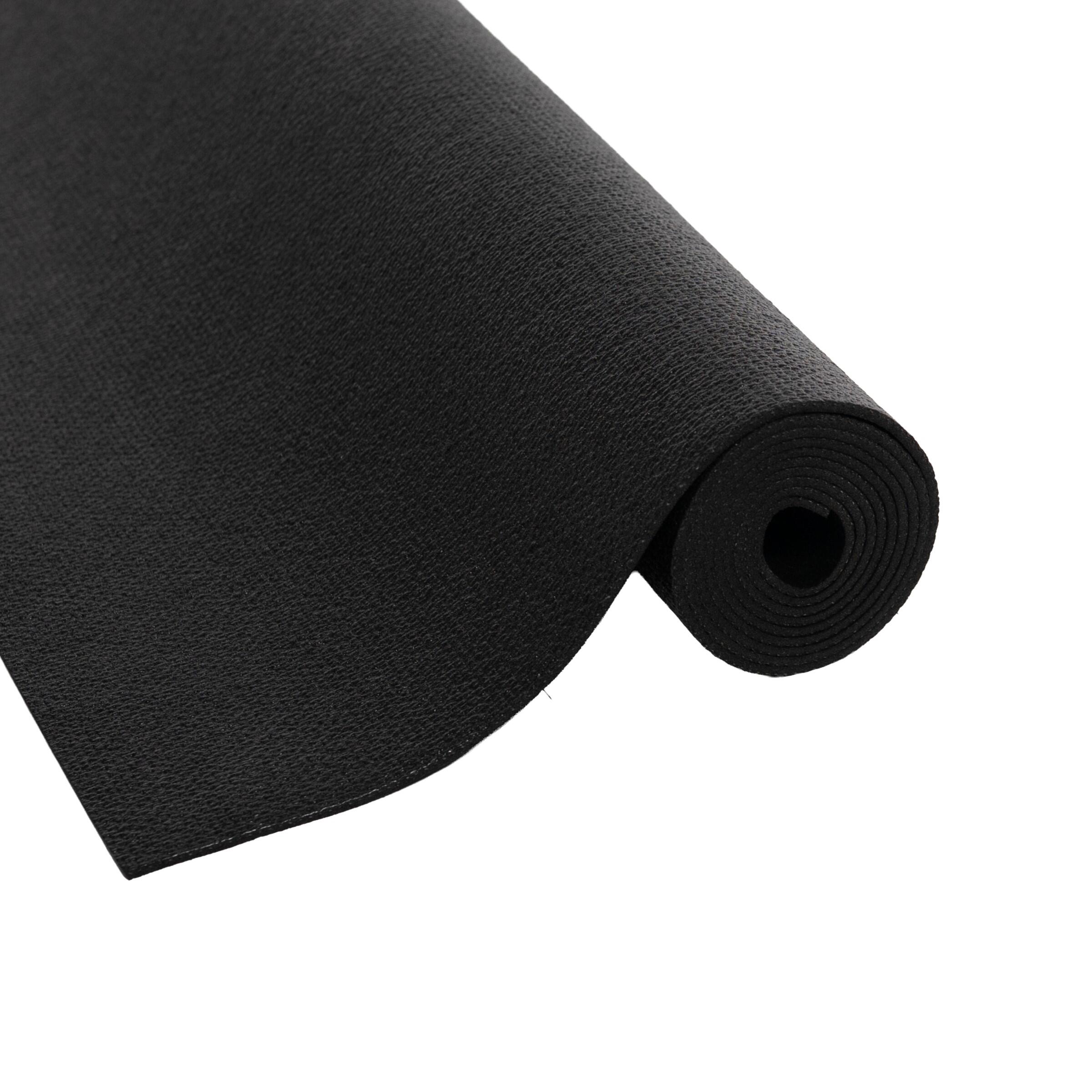 Tappetino antiscivolo OMM YOGA nero 4,5 mm Yoga Fitness 3/4