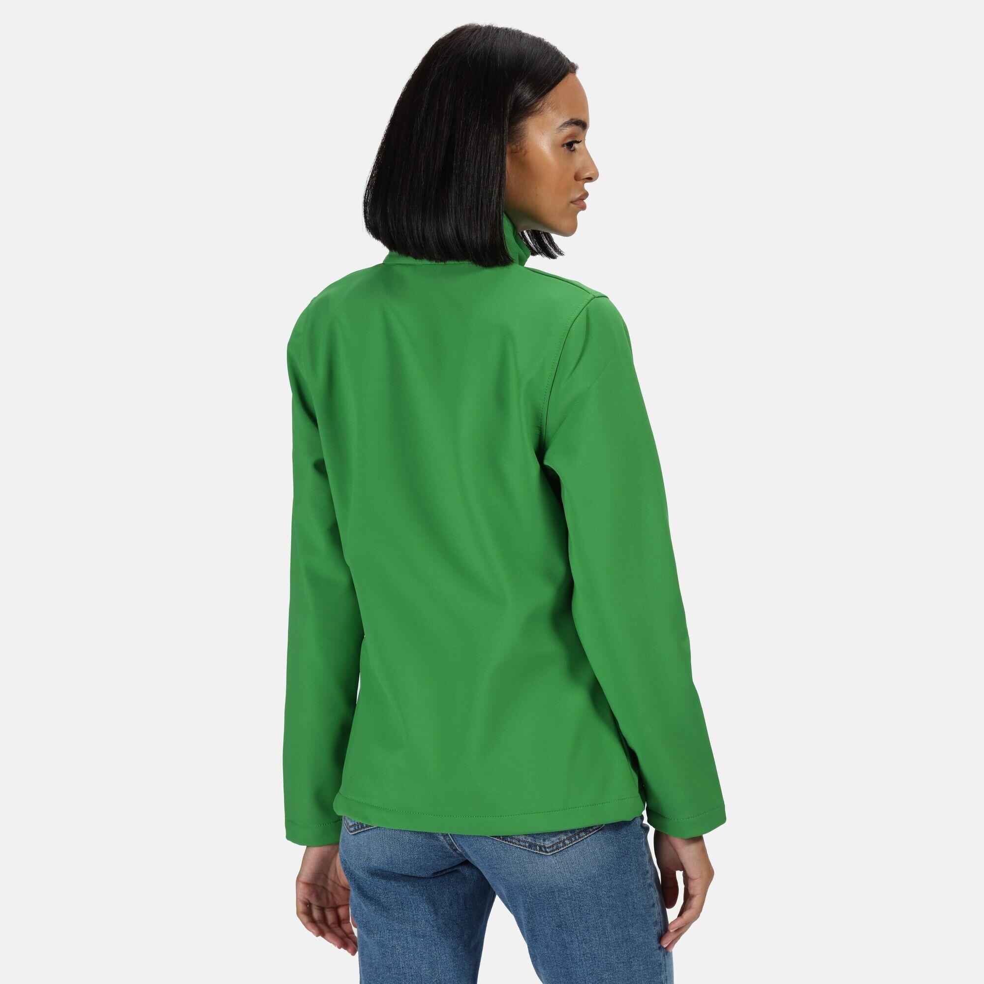 Softshelljacke Zum Bedrucken für Damen Neongrün/Schwarz 4/5