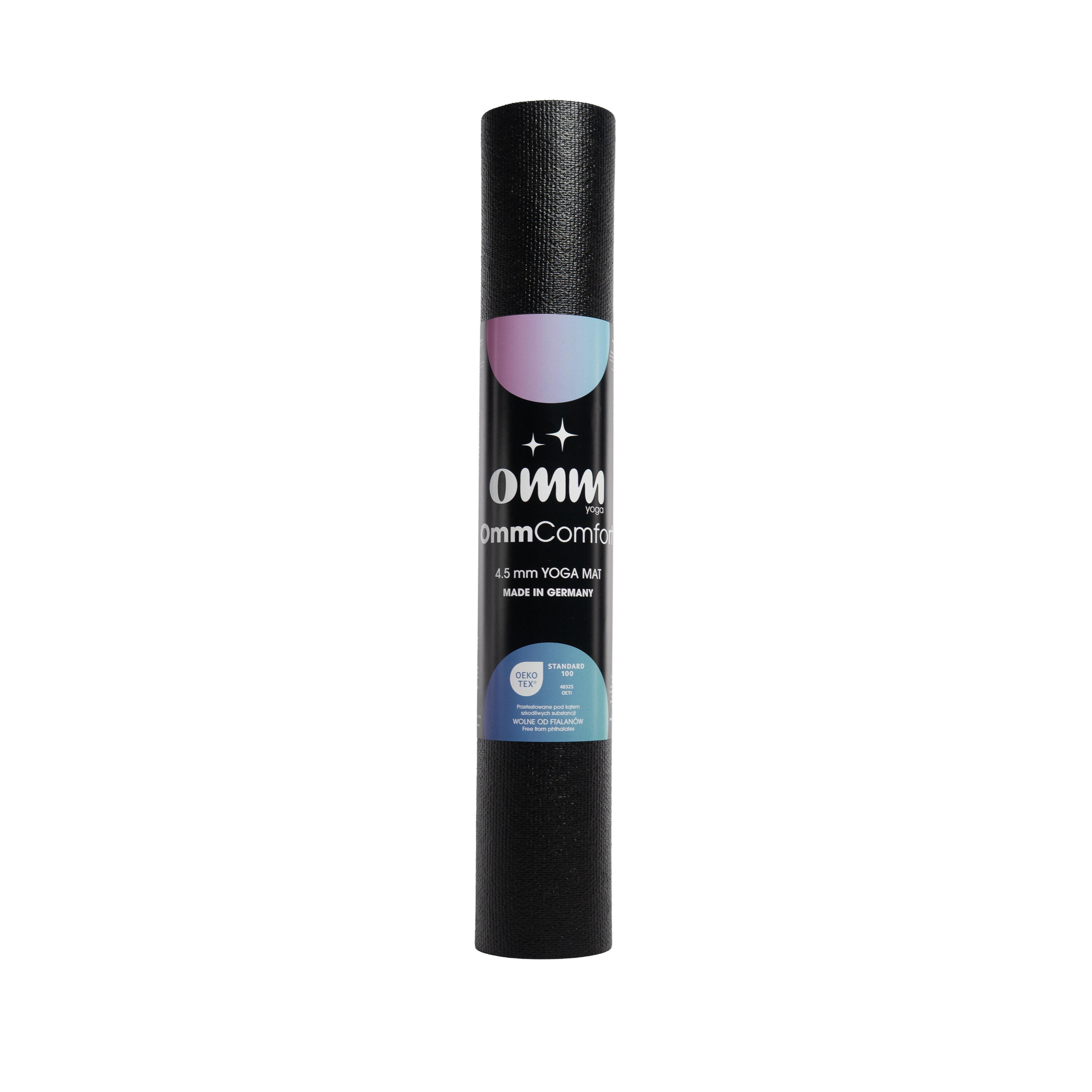 Tappetino antiscivolo OMM YOGA nero 4,5 mm Yoga Fitness 4/4