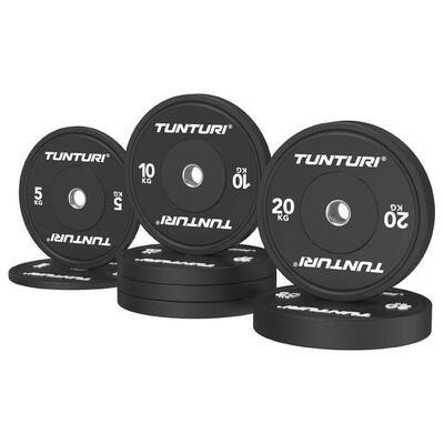 Tunturi platinum bumperplaten - haltergewichten - halterschijven - set 150kg
