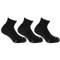 Fila pack 3 chaussettes quarter noires, 43-46