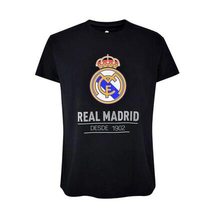 Das schwarze T-Shirt für Kinder, das bei Real-Madrid-Fans besonders beliebt ist