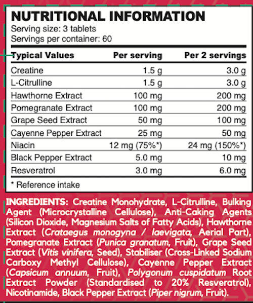 Pre-workout - Nitrix 2.0 - 180 Compresse 3/3