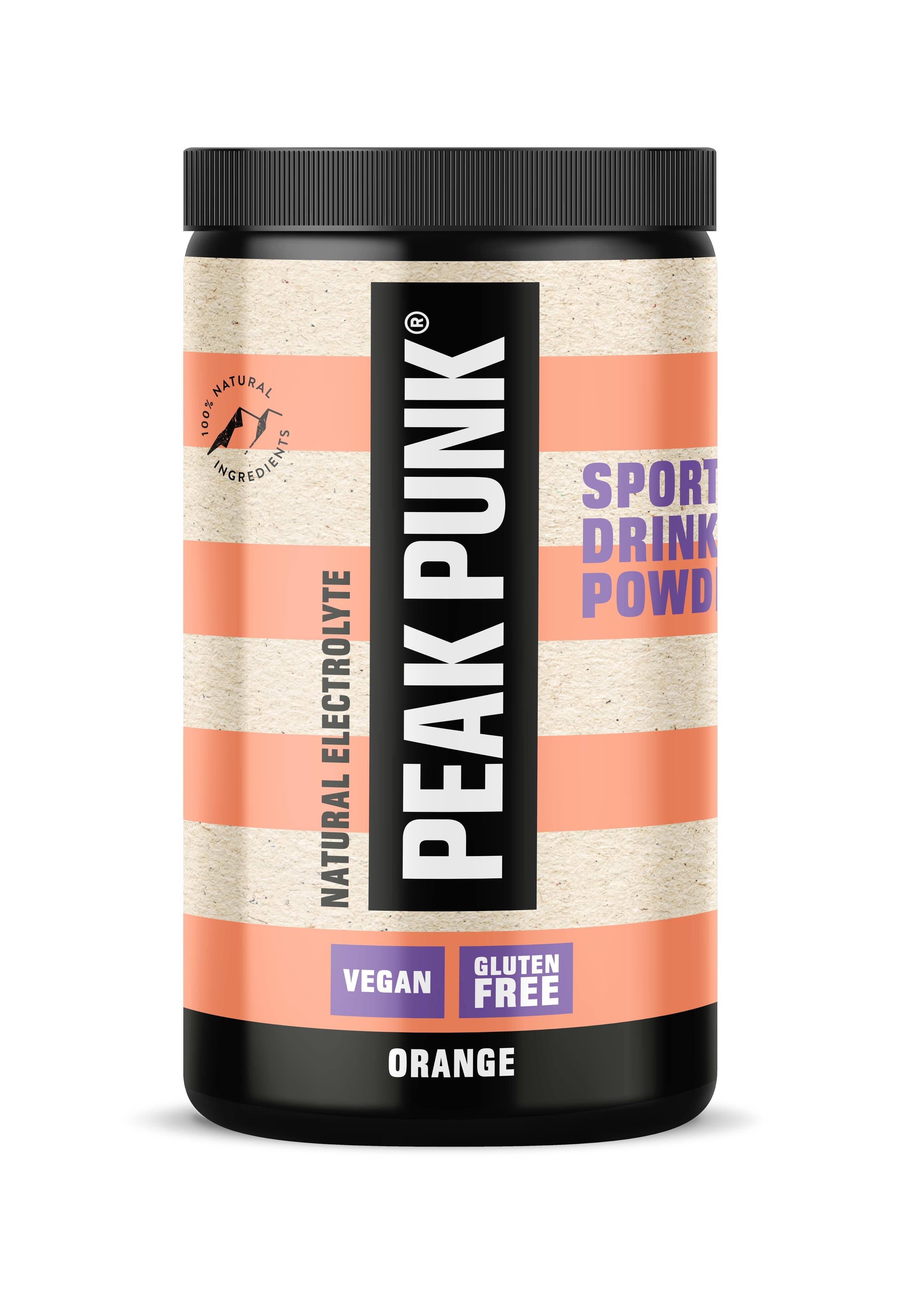 PEAK PUNK Electrolyte Sport Drink Orange, 600g
