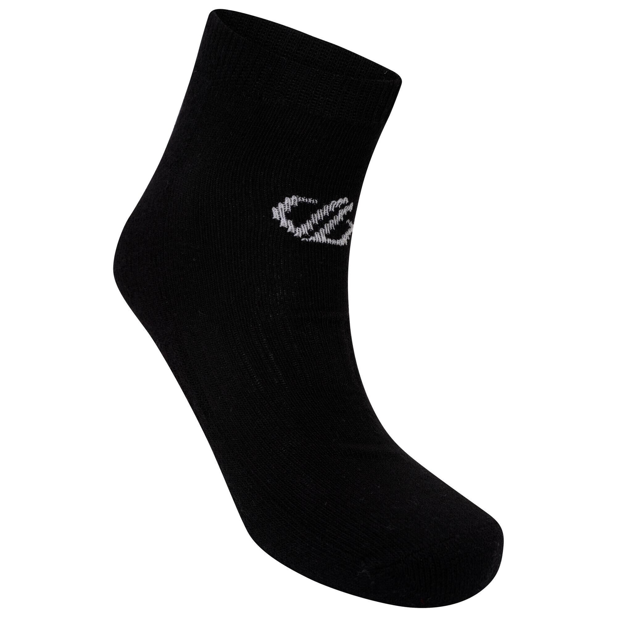 DARE 2B Unisex Adult Essentials Ankle Socks (Pack of 2) (Black)