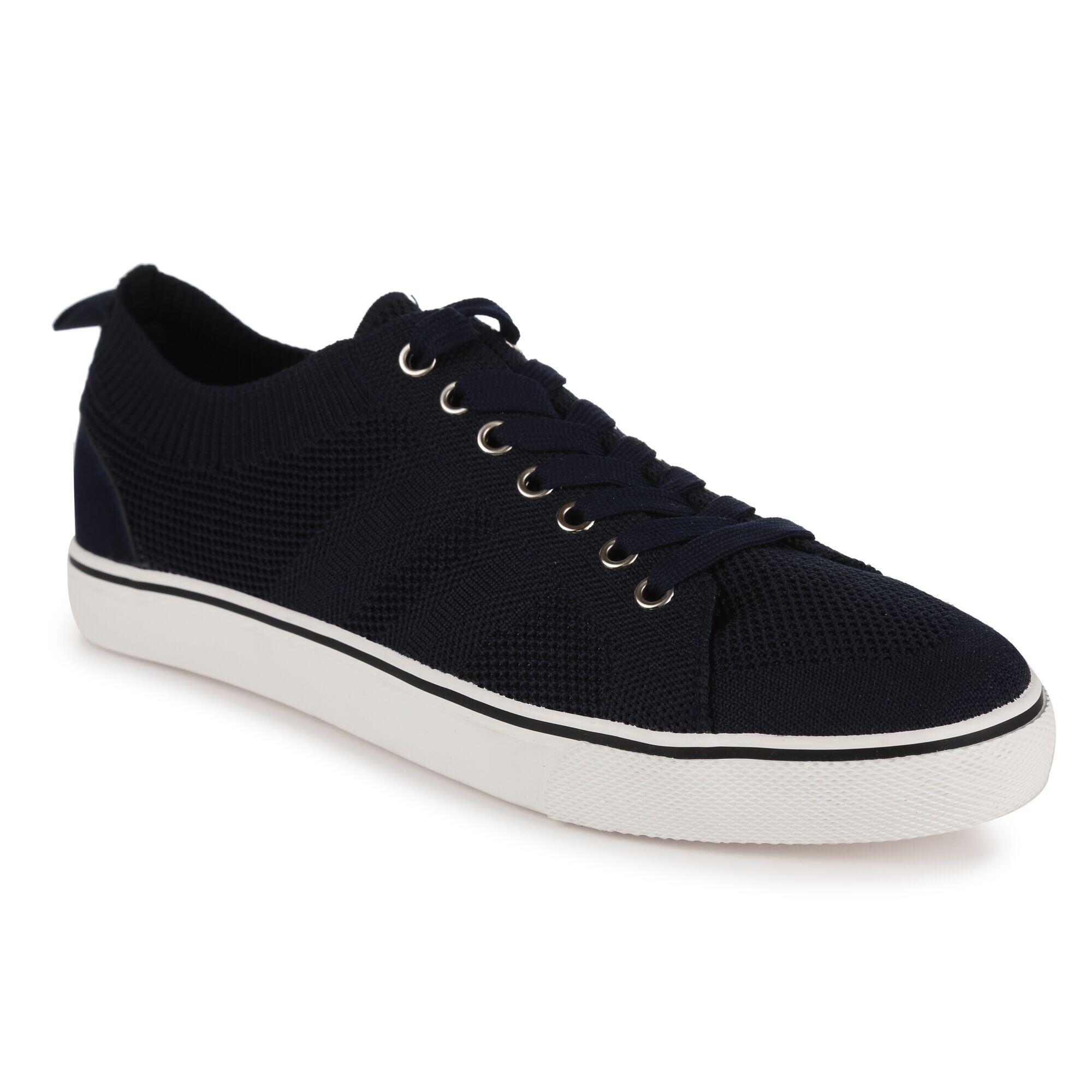 Great Outdoors Mens Knitted Trainers (Navy) 1/5