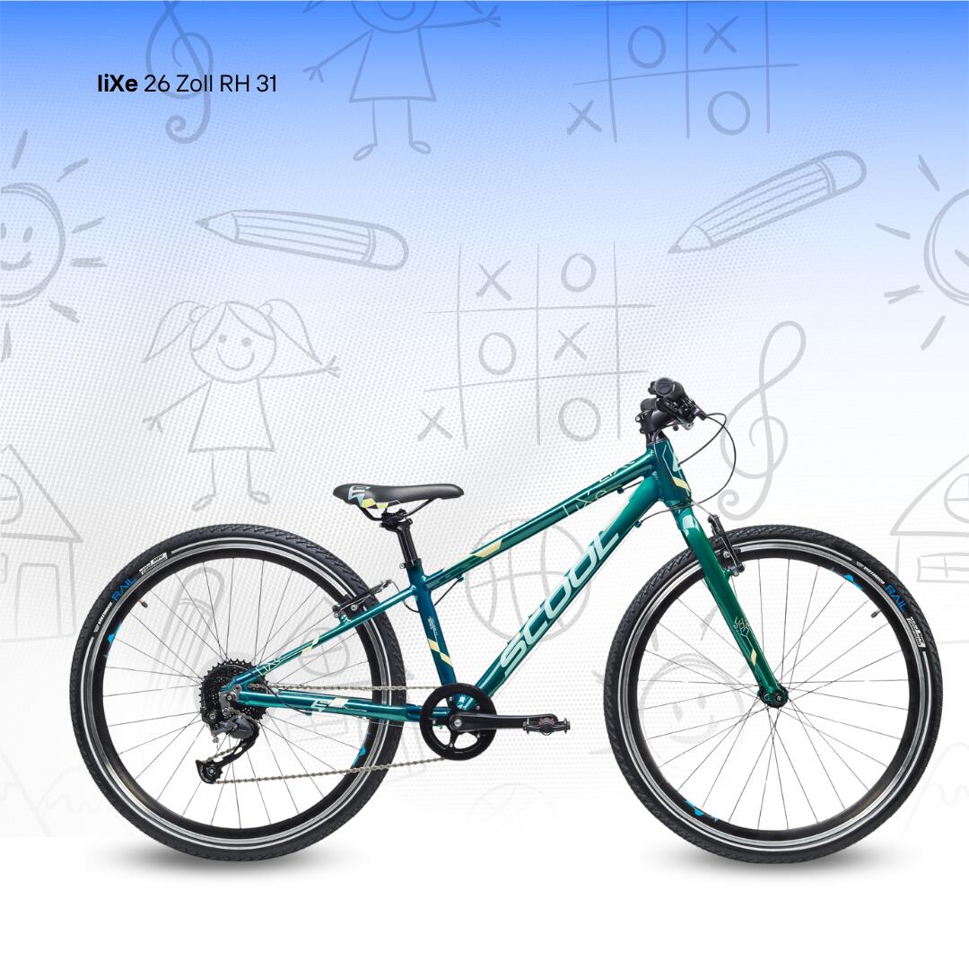 S'COOL liXe 26-9S Altus RH31 - Vert foncé/Menthe 2/7