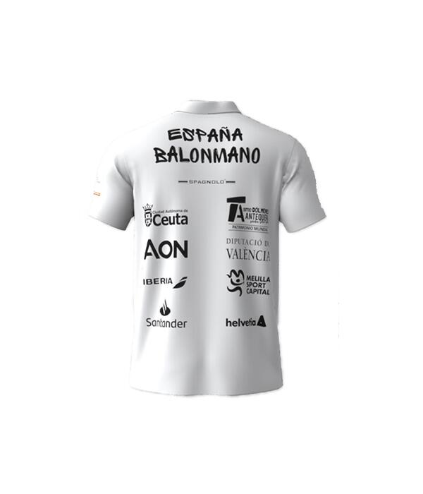 Polo Joma España Balonmano Blanco 2023/2024 2/2