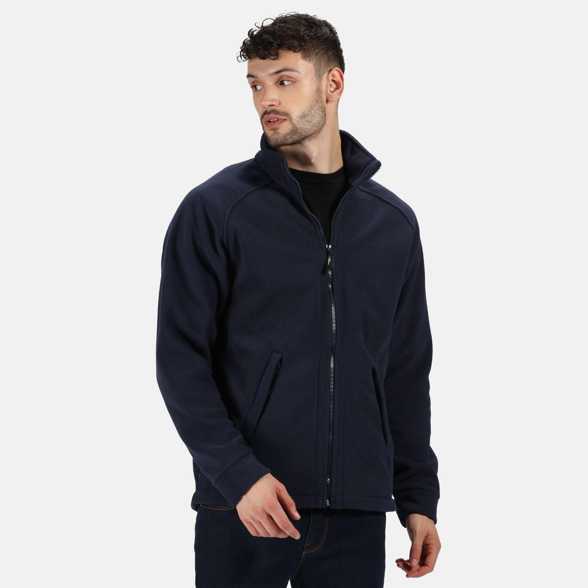 Sigma Symmetry Heavyweight AntiPill Fleece Jacket (380 GSM) (Dark Navy) 3/5