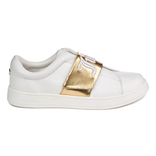 JUICY COUTURE Cynthia Low Top Sneaker, weiße Leder-Sneaker, Gr. 38