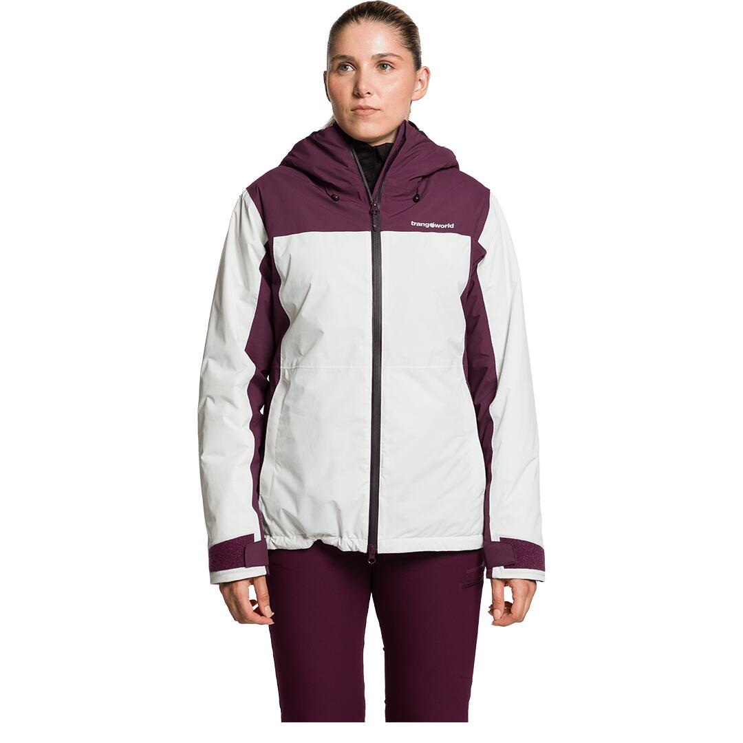 Chaqueta para Mujer Trangoworld Gawler termic Morado/Blanco/Marrón Impermeable 5/7