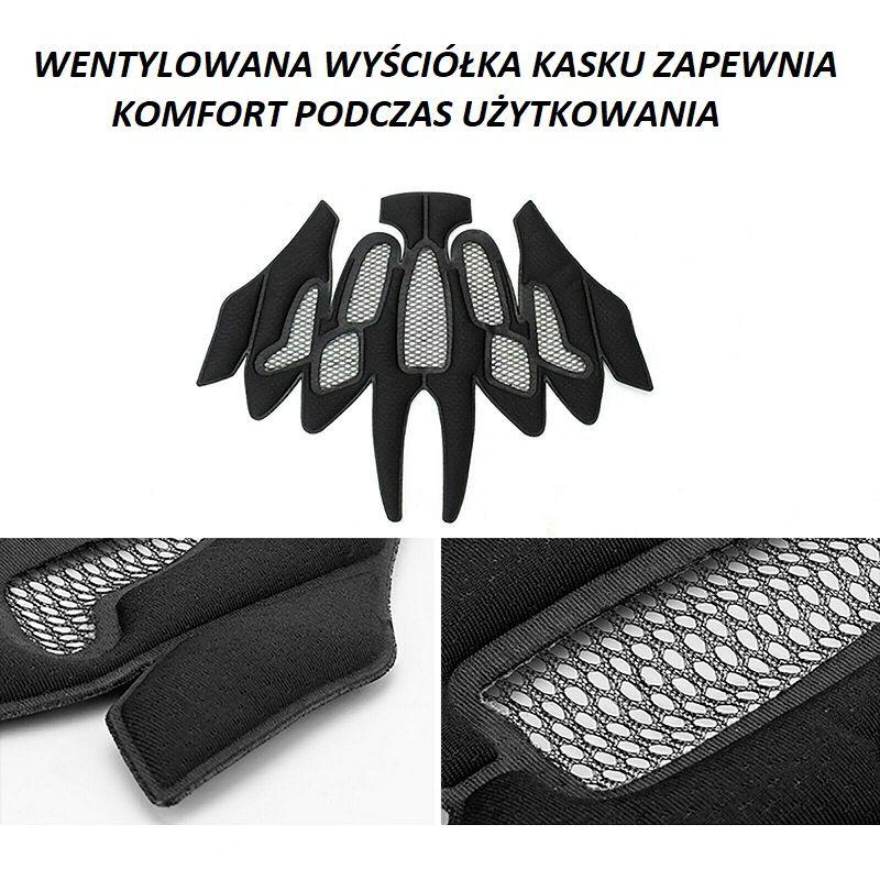 Kask rowerowy z zdejmowaną osłoną  dla dzieci Rockbros TS-61 2/3