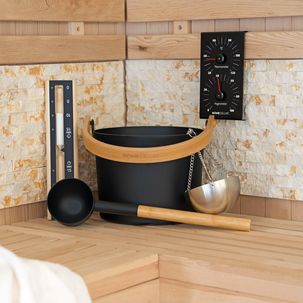 Accessoires pour sauna – Modèle LUVIA Noir 2/7