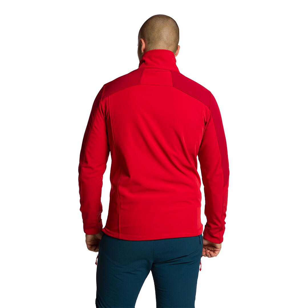 Softshell para Hombre Trangoworld Lyskamm Rojo/Rojo/Negro 5/7