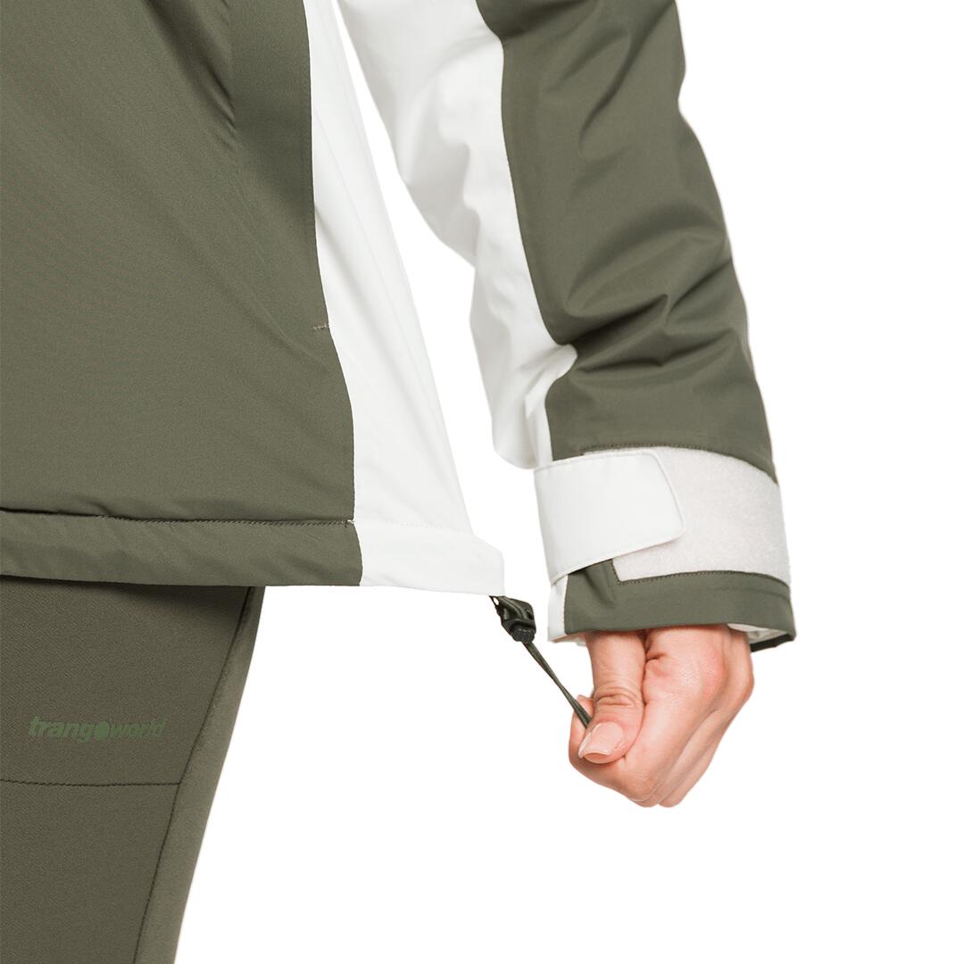 Chaqueta para Mujer Trangoworld Gawler termic Blanco/Verde Impermeable 7/7