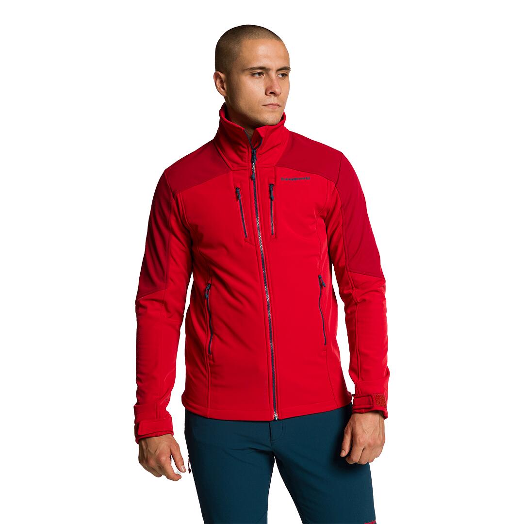 Softshell para Hombre Trangoworld Lyskamm Rojo/Rojo/Negro 4/7