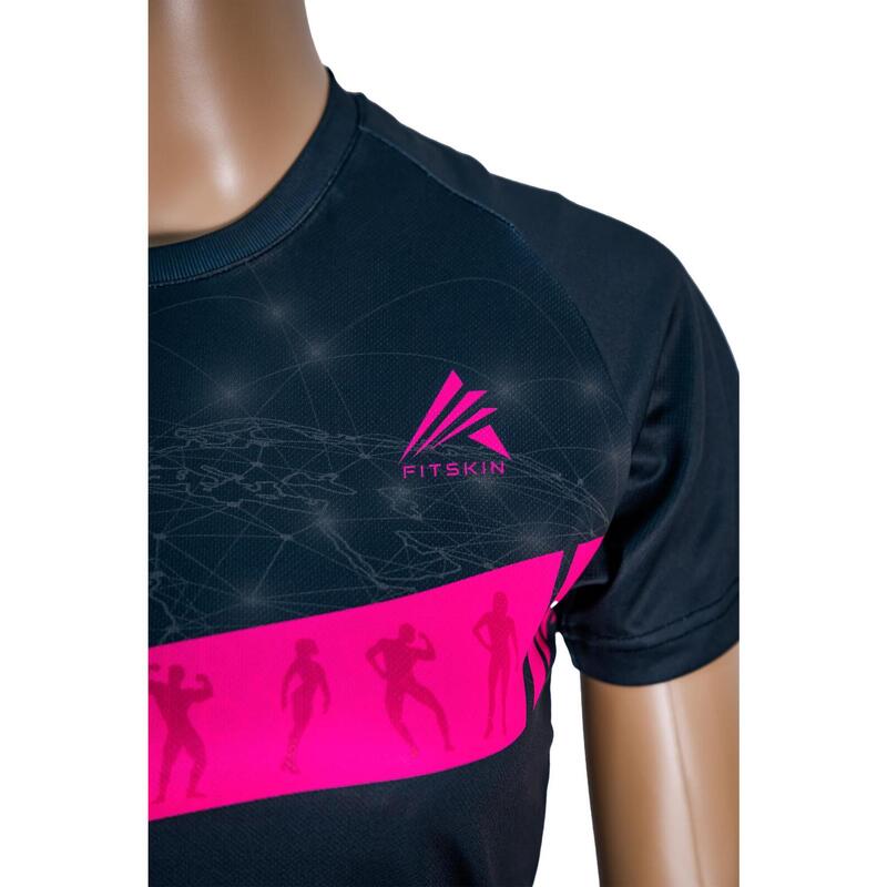 Tricou poliester feminin- International Fitness and Body Building Federation