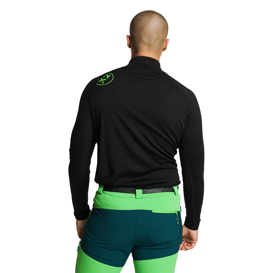 Camiseta térmica manga larga para Hombre Trangoworld Trx2 wool evo Negro 2/4