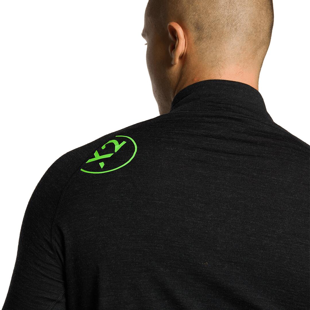 Camiseta térmica manga larga para Hombre Trangoworld Trx2 wool evo Negro 4/4
