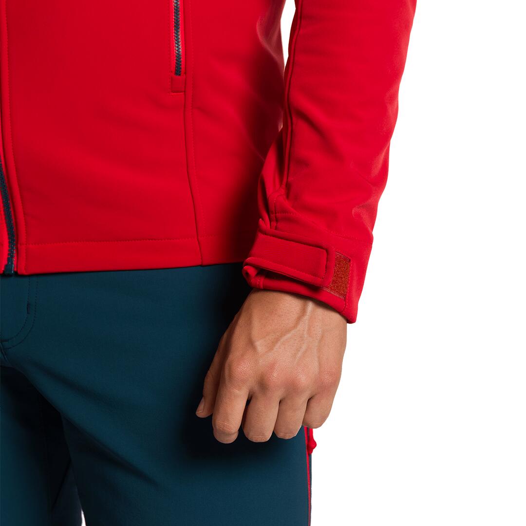 Softshell para Hombre Trangoworld Lyskamm Rojo/Rojo/Negro 6/7