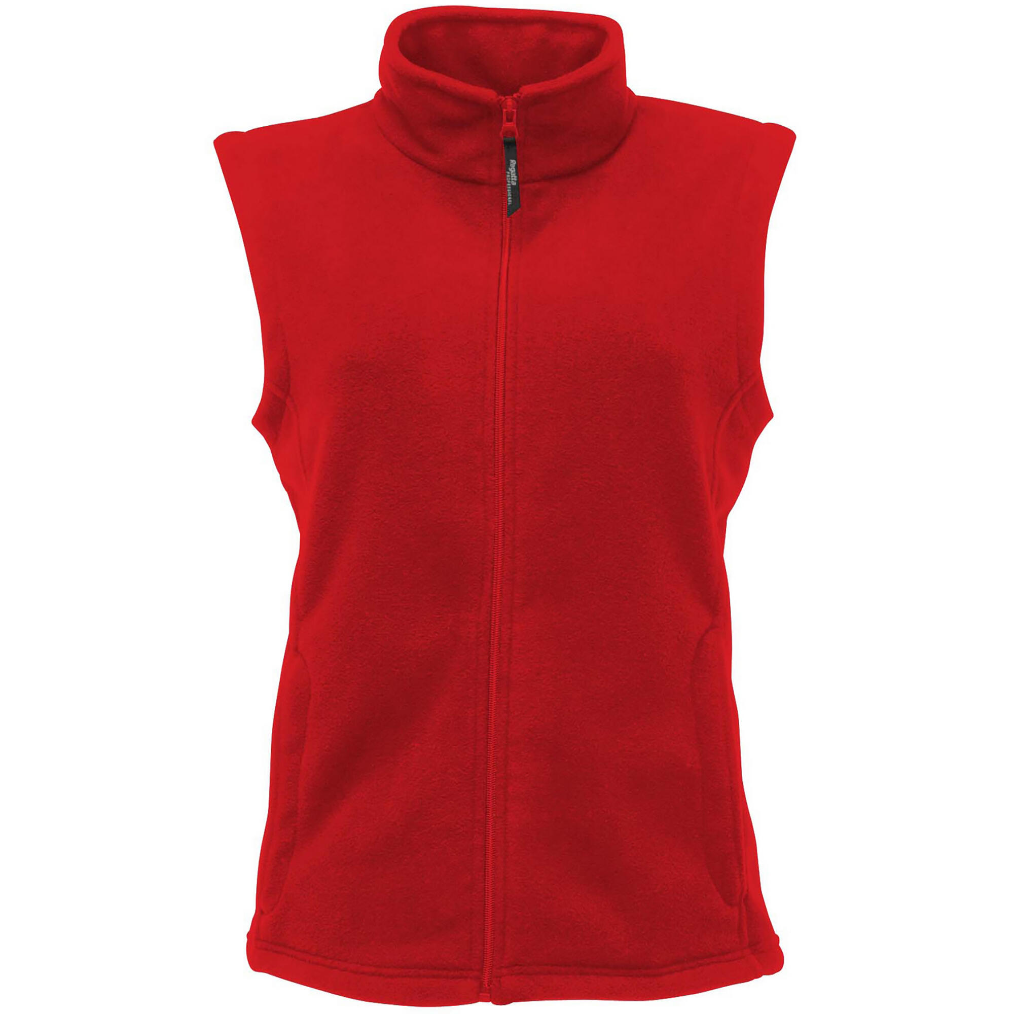 Women's sleeveless fleece jacket (Red)