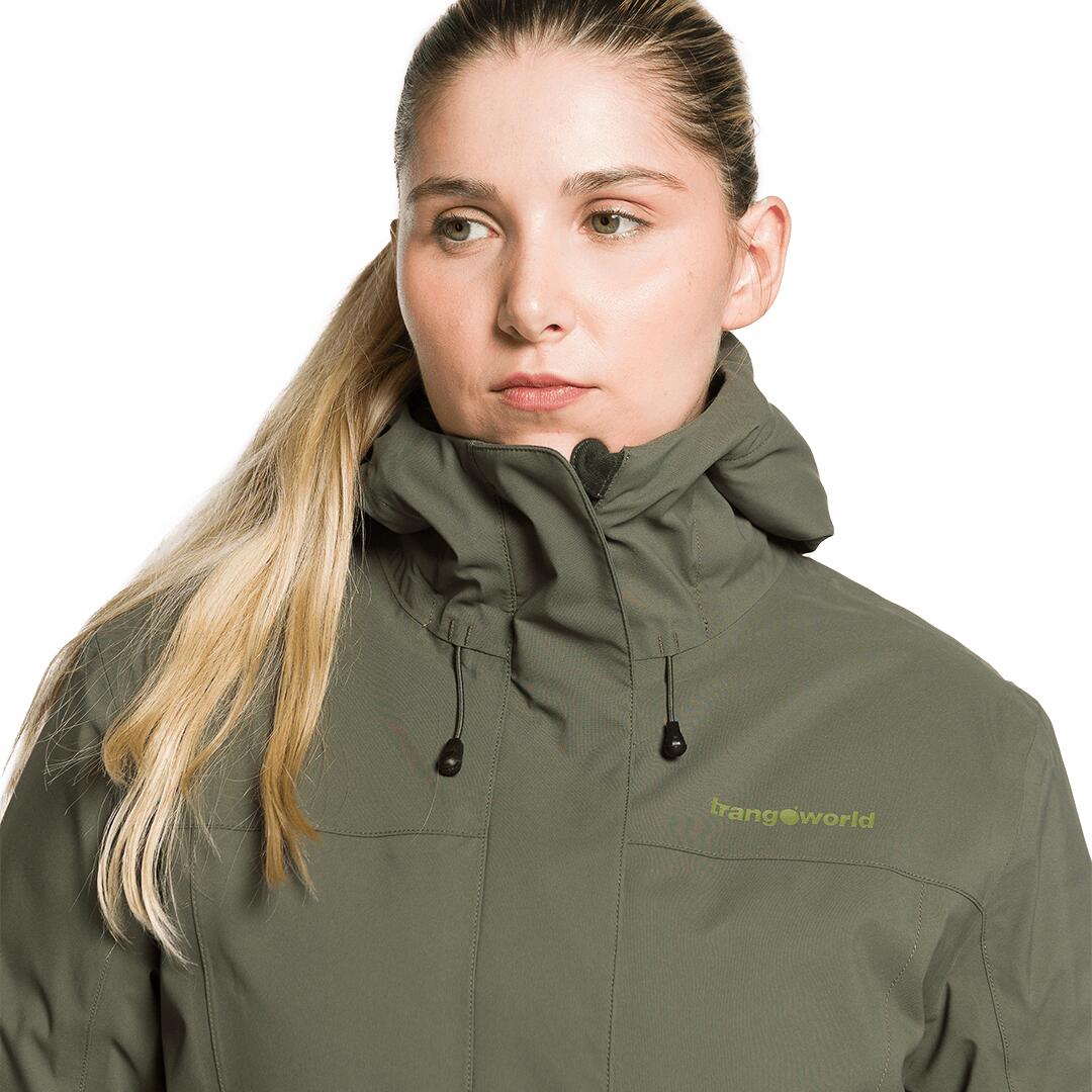 Parka para Mujer Trangoworld Gosford termic Verde Impermeable Transpirable 7/7