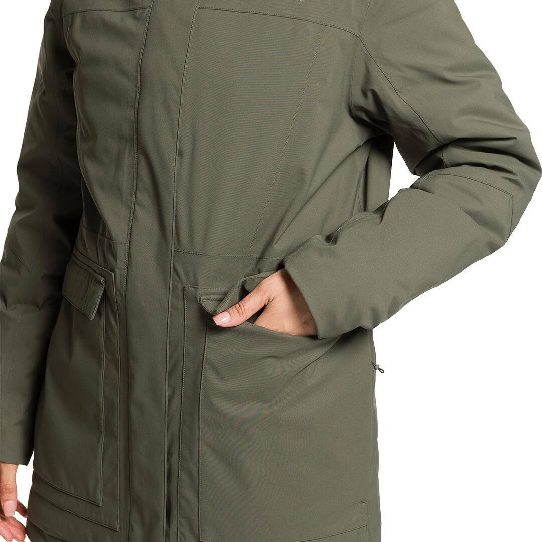 Parka para Mujer Trangoworld Gosford termic Verde Impermeable Transpirable 4/7