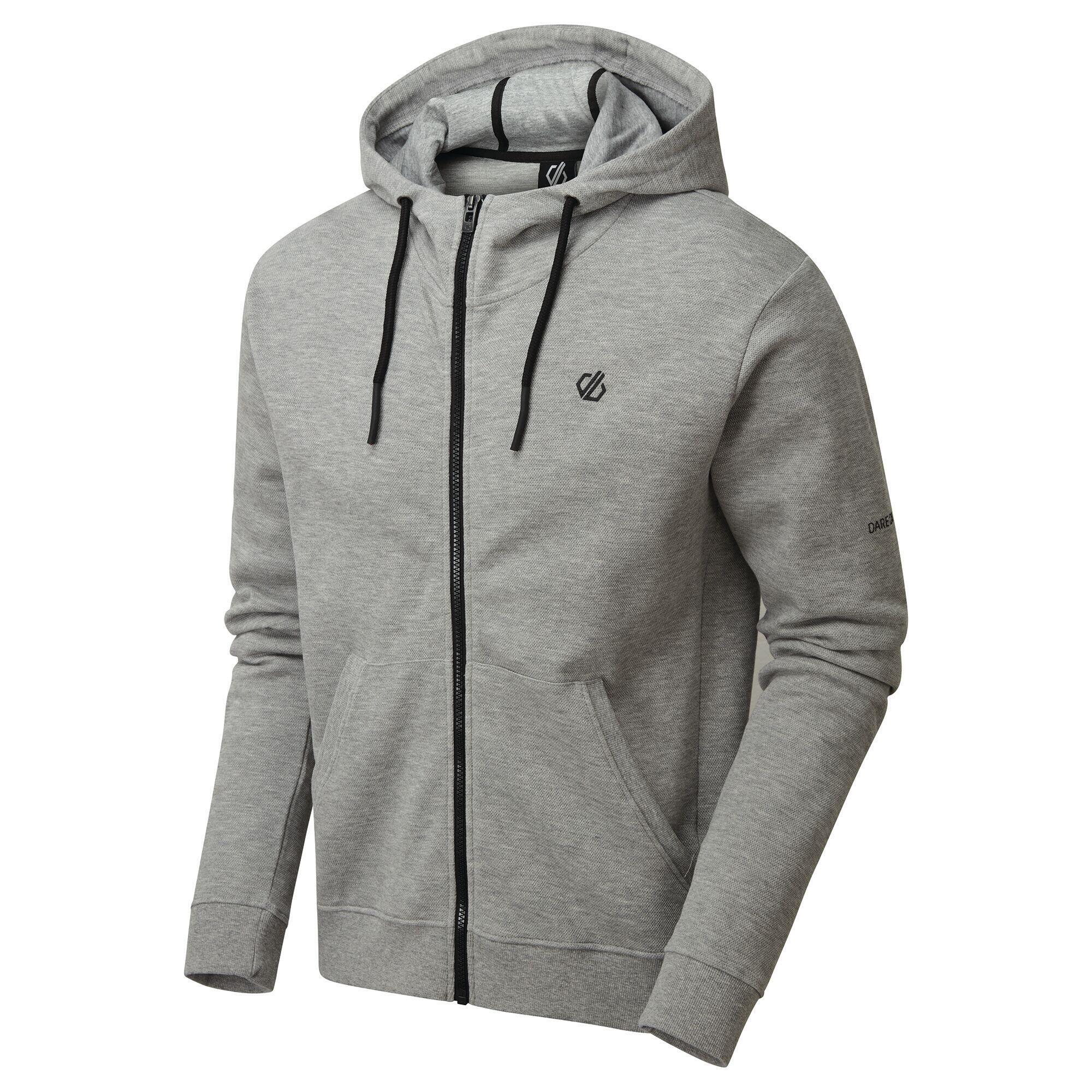 Mens Modulus Full Zip Hoodie (Ash Grey) 3/5