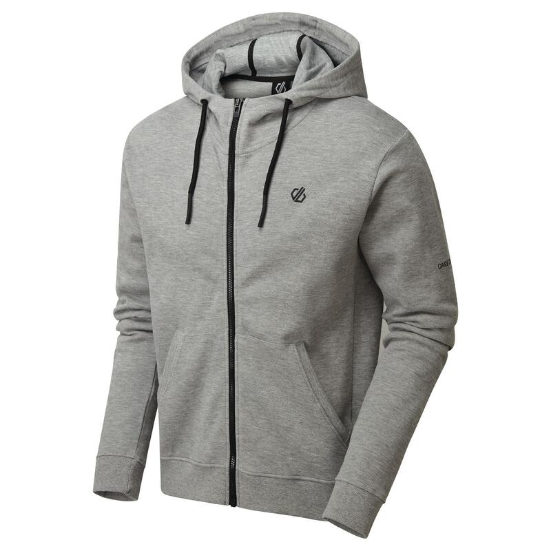 Felpa Con Cappuccio E Zip Intera Uomo Dare 2B Modulus Griggio Cenere