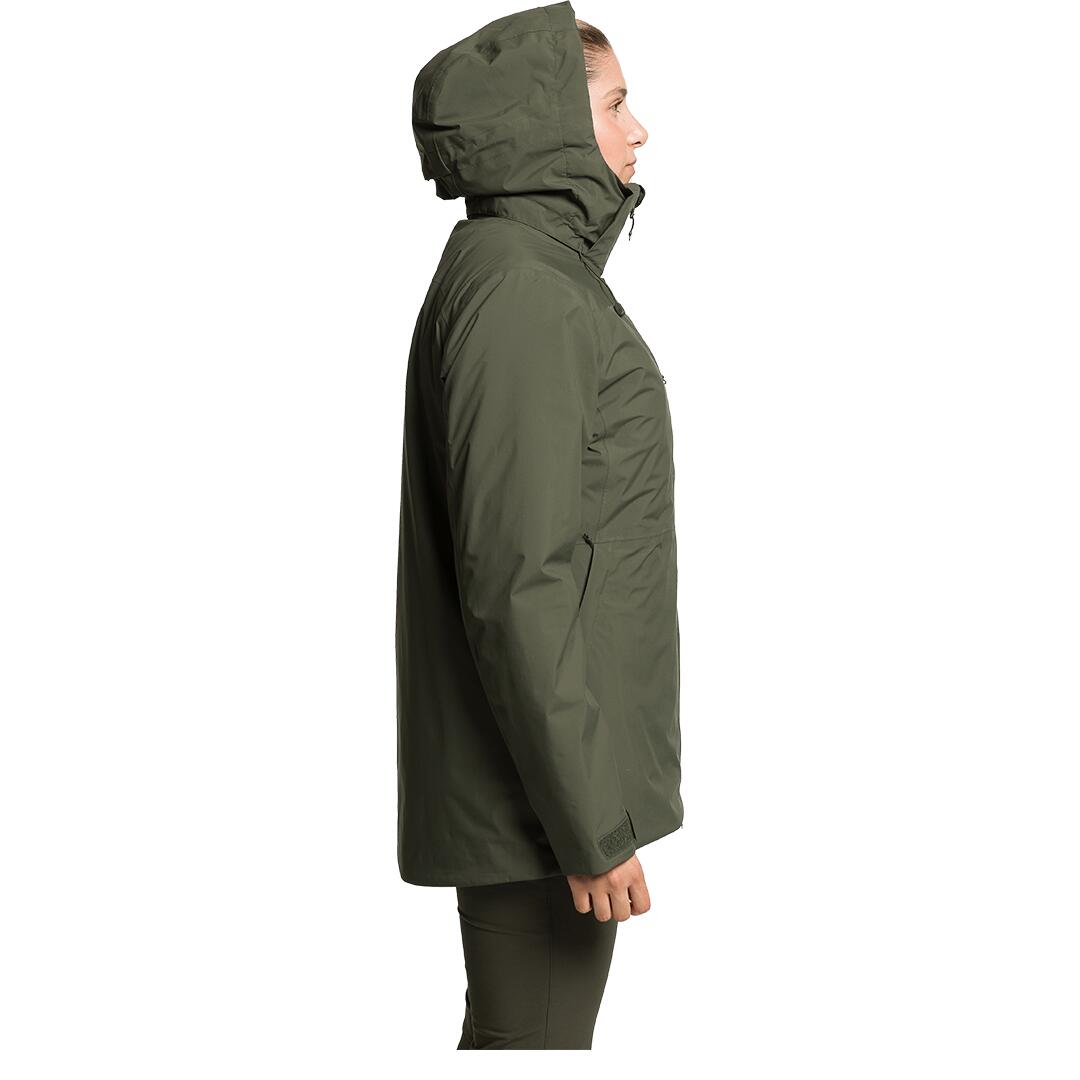 Chaqueta 3 en 1 para Mujer Trangoworld Lohra complet Verde/Negro Impermeable 3/7