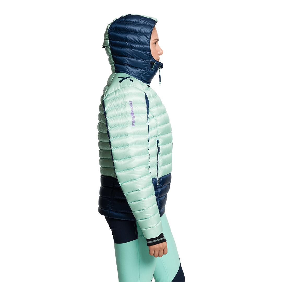 Plumífero para Mujer Trangoworld Trx2 800 wm evo Verde/Azul/Negro 180g 800cuin 4/7