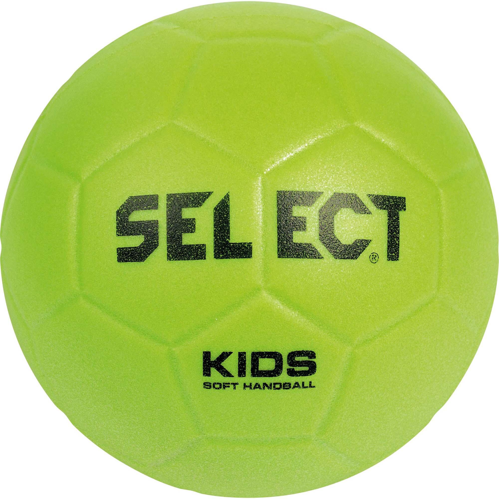 Minge de handbal pentru copii SELECT HB Soft Kids verde lime, mărimea 0