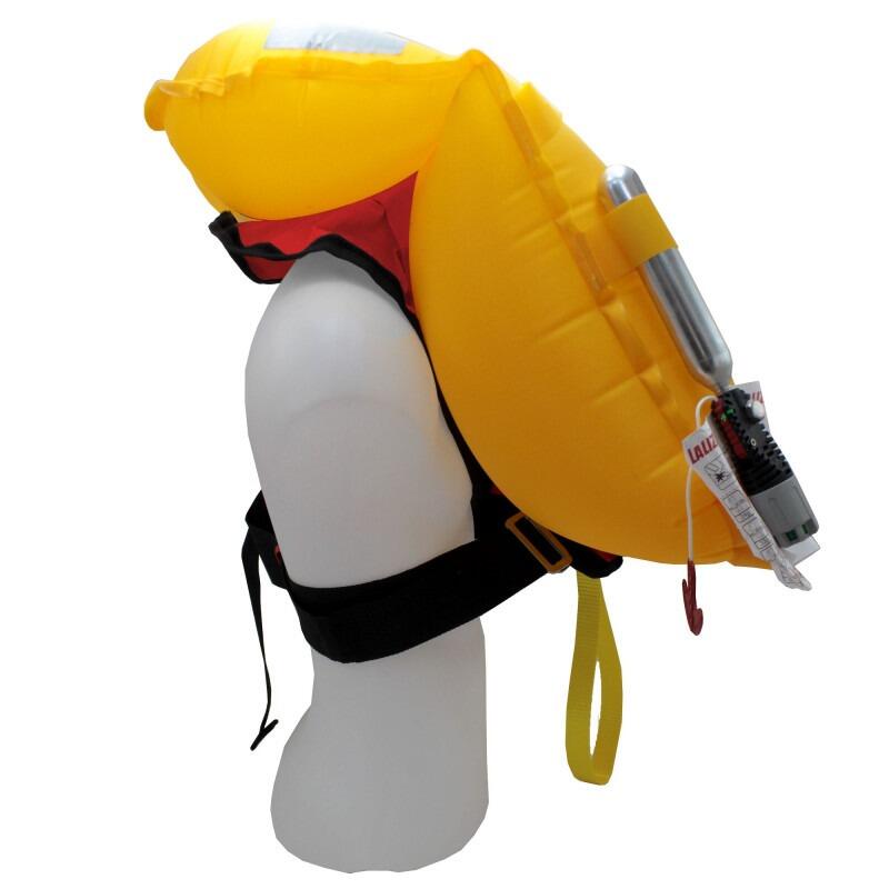 290N automatisch opblaasbaar reddingsvest met ESSENTIAL harnas Rood 4/5