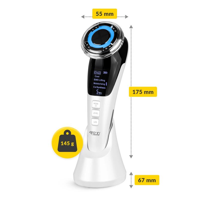 Masajer facial 5 în 1 mezoterapie fără ace EMS Lifting 4FIZJO