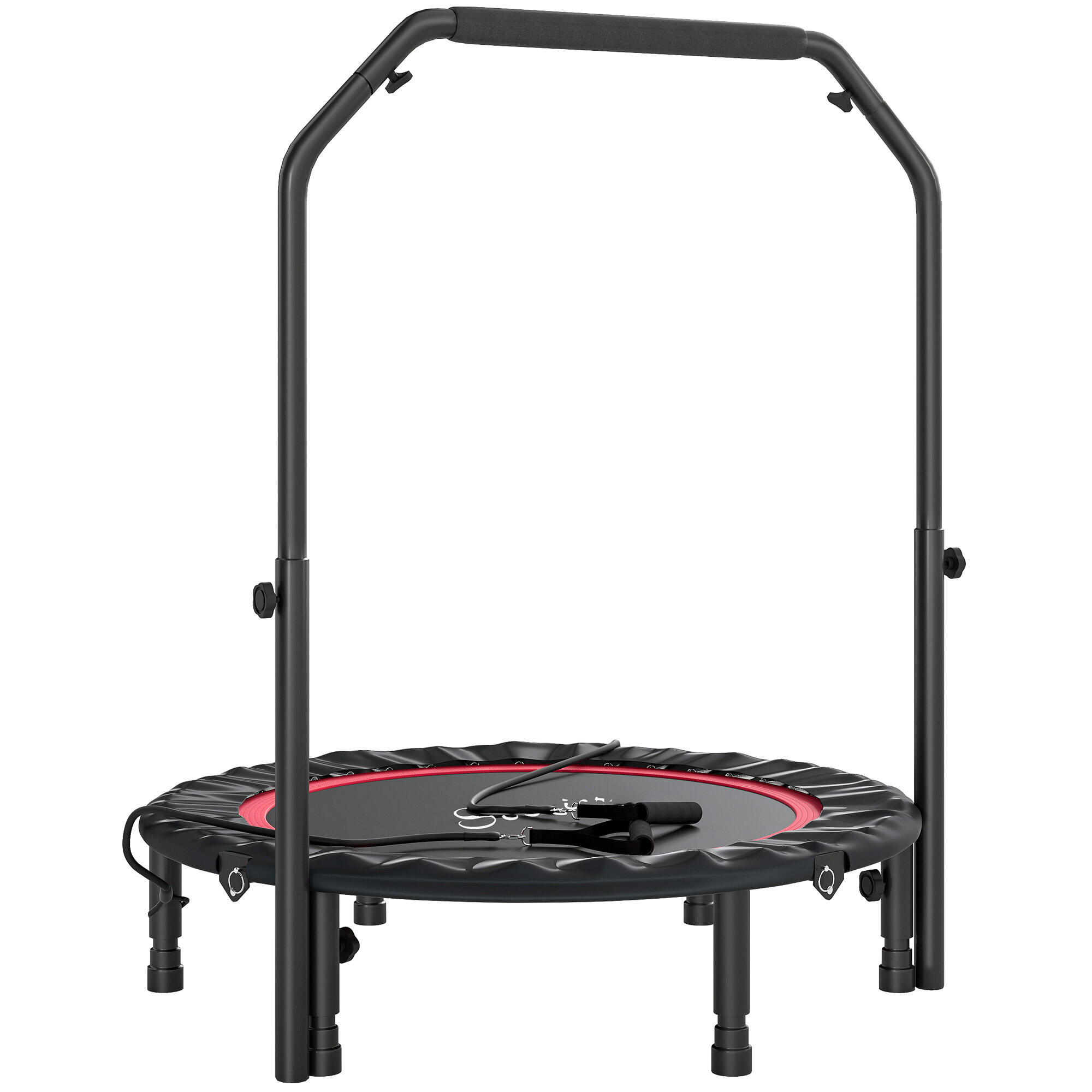 SPORTNOW SPORTNOW Trampolim de Fitness Ø102 cm Trampolim Dobrável com Guiador