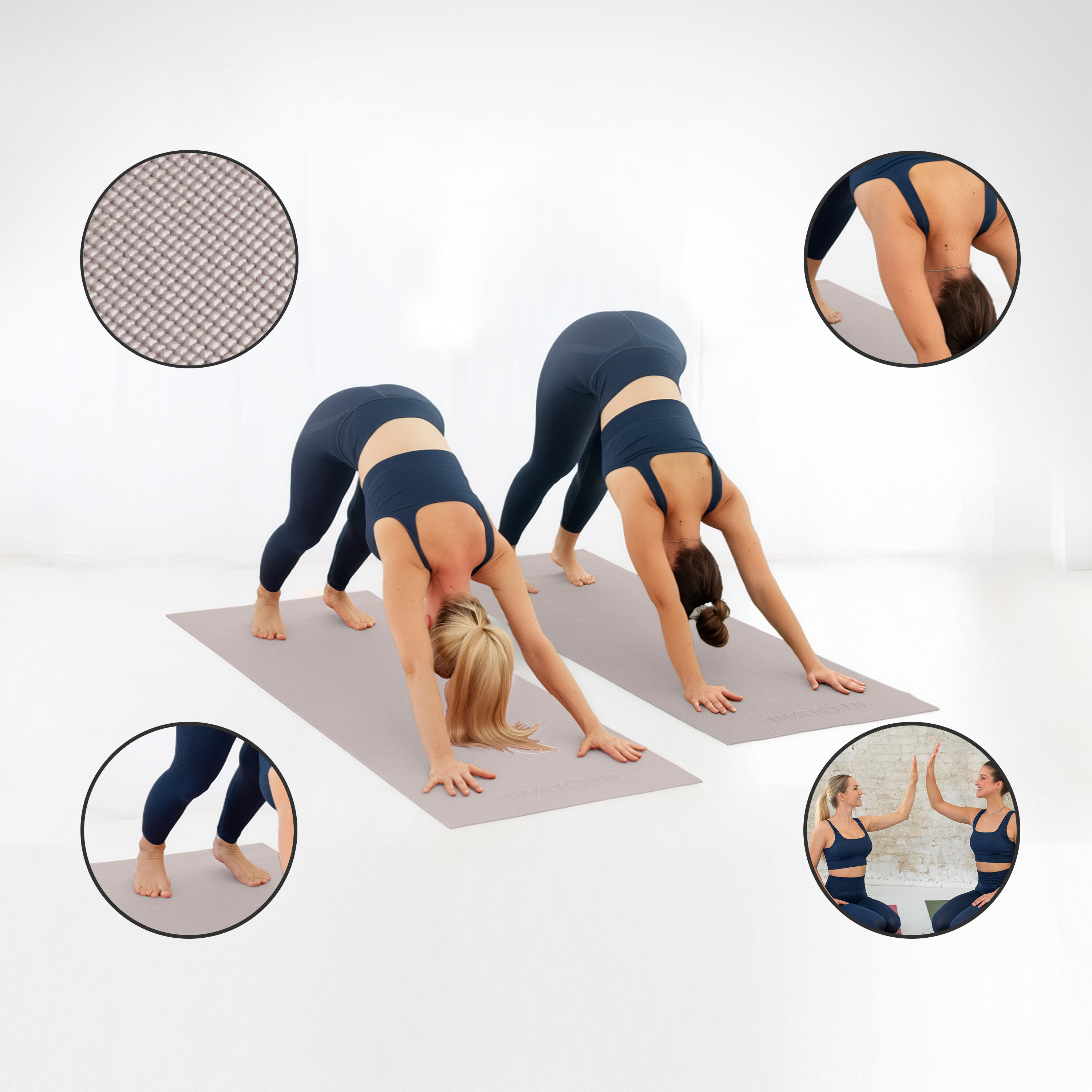 Rutschfeste Yoga- & Fitnessmatte 183x61cm – Gelenkschonend für Pilates & Workout 4/7